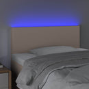 vidaXL cappuccino színű műbőr LED-es fejtámla 80 x 5 x 78/88 cm