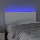 vidaXL fehér műbőr LED-es fejtámla 90 x 5 x 78/88 cm