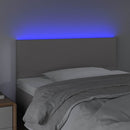 vidaXL szürke műbőr LED-es fejtámla 90 x 5 x 78/88 cm