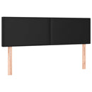 vidaXL fekete műbőr LED-es fejtámla 144 x 5 x 78/88 cm