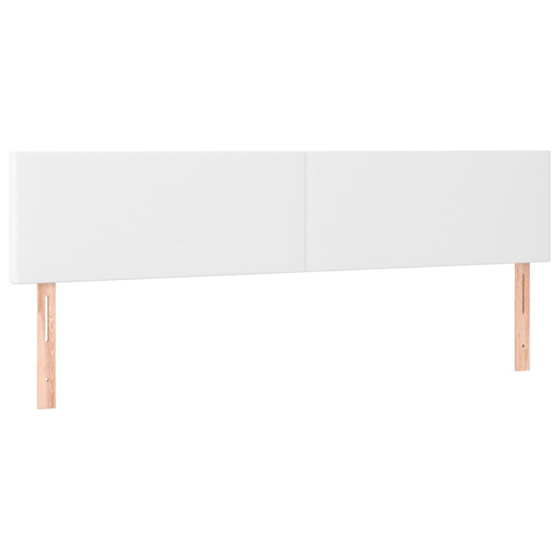 vidaXL fehér műbőr LED-es fejtámla 160 x 5 x 78/88 cm