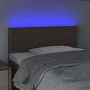 vidaXL tópszínű szövet LED-es fejtámla 90x5x78/88 cm