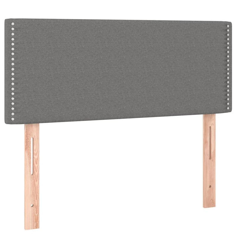 vidaXL sötétszürke szövet LED-es fejtámla 100x5x78/88 cm