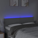 vidaXL világosszürke szövet LED-es fejtámla 144 x 5 x 78/88 cm