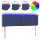 vidaXL kék szövet LED-es fejtámla 144x5x78/88 cm