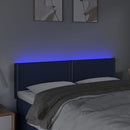 vidaXL kék szövet LED-es fejtámla 144x5x78/88 cm