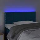 vidaXL sötétkék bársony LED-es fejtámla 100x5x78/88 cm