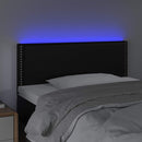 vidaXL fekete műbőr LED-es fejtámla 90 x 5 x 78/88 cm