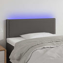 vidaXL szürke műbőr LED-es fejtámla 100 x 5 x 78/88 cm
