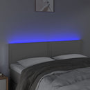 vidaXL szürke műbőr LED-es fejtámla 144 x 5 x 78/88 cm