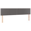 vidaXL szürke műbőr LED-es fejtámla 180 x 5 x 78/88 cm
