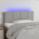 vidaXL világosszürke szövet LED-es fejtámla 90x5x78/88 cm