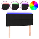 vidaXL fekete szövet LED-es fejtámla 90x5x78/88 cm