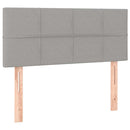 vidaXL világosszürke szövet LED-es fejtámla 100x5x78/88 cm