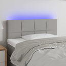 vidaXL világosszürke szövet LED-es fejtámla 100x5x78/88 cm