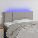 vidaXL világosszürke szövet LED-es fejtámla 100x5x78/88 cm