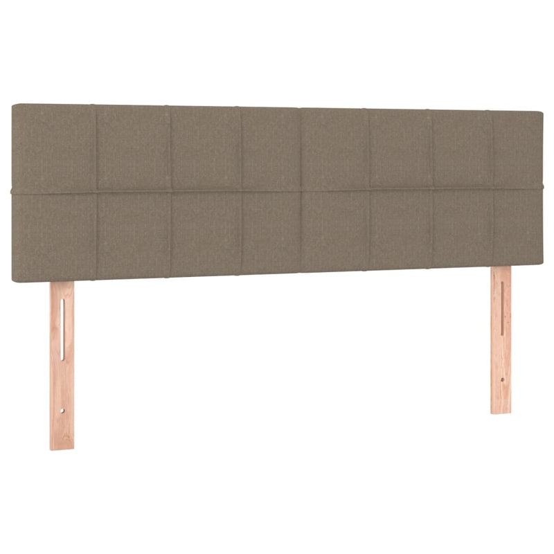 vidaXL tópszínű szövet LED-es fejtámla 144x5x78/88 cm