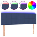 vidaXL kék szövet LED-es fejtámla 144x5x78/88 cm
