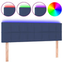 vidaXL kék szövet LED-es fejtámla 144x5x78/88 cm
