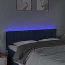 vidaXL kék szövet LED-es fejtámla 144x5x78/88 cm