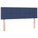 vidaXL kék szövet LED-es fejtámla 144x5x78/88 cm