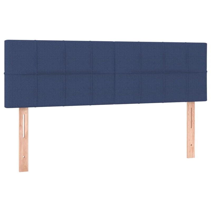 vidaXL kék szövet LED-es fejtámla 144x5x78/88 cm