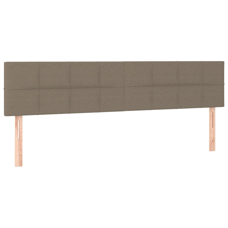 vidaXL tópszínű szövet LED-es fejtámla 160x5x78/88 cm