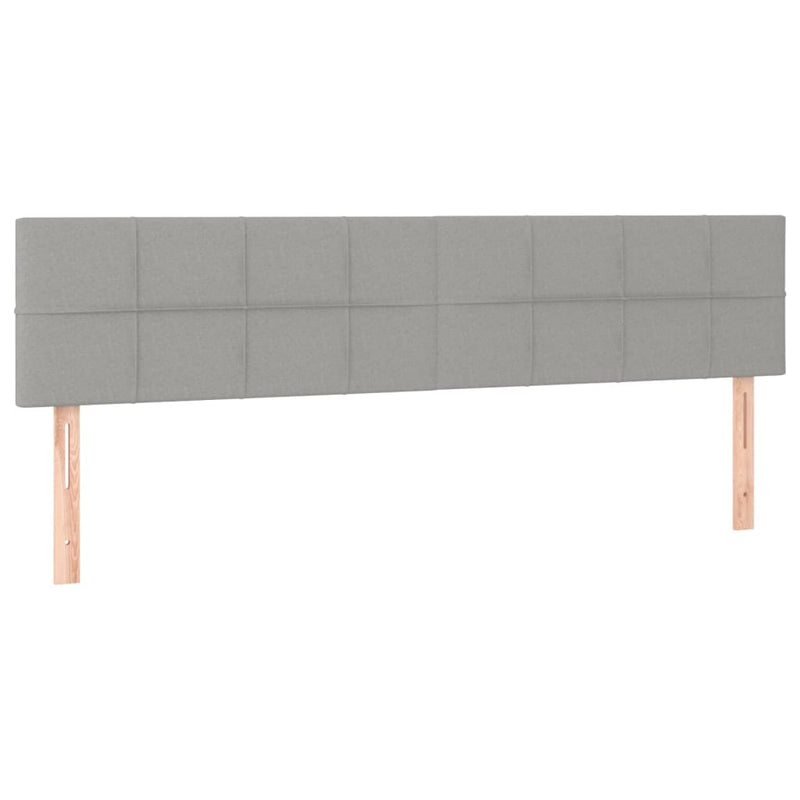 vidaXL világosszürke szövet LED-es fejtámla 180x5x78/88 cm
