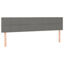 vidaXL sötétszürke szövet LED-es fejtámla 180x5x78/88 cm