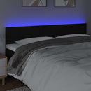 vidaXL fekete szövet LED-es fejtámla 180x5x78/88 cm