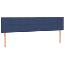 vidaXL kék szövet LED-es fejtámla 200x5x78/88 cm