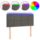 vidaXL sötétszürke bársony LED-es fejtámla 80 x 5 x 78/88 cm