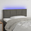 vidaXL sötétszürke bársony LED-es fejtámla 80 x 5 x 78/88 cm
