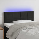 vidaXL fekete bársony LED-es fejtámla 80 x 5 x 78/88 cm