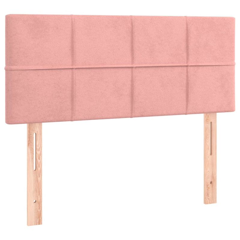 vidaXL rózsaszín bársony LED-es fejtámla 80 x 5 x 78/88 cm