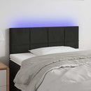 vidaXL fekete bársony LED-es fejtámla 90x5x78/88 cm