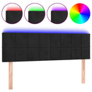 vidaXL fekete bársony LED-es fejtámla 144x5x78/88 cm