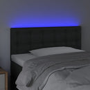 vidaXL fekete műbőr LED-es fejtámla 90 x 5 x 78/88 cm
