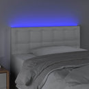 vidaXL fehér műbőr LED-es fejtámla 90 x 5 x 78/88 cm