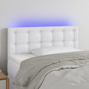 vidaXL fehér műbőr LED-es fejtámla 90 x 5 x 78/88 cm