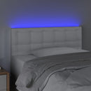 vidaXL fehér műbőr LED-es fejtámla 100 x 5 x 78/88 cm