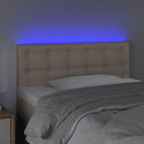 vidaXL cappuccino színű műbőr LED-es fejtámla 100 x 5 x 78/88 cm