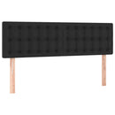 vidaXL fekete műbőr LED-es fejtámla 144 x 5 x 78/88 cm