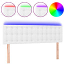 vidaXL fehér műbőr LED-es fejtámla 144 x 5 x 78/88 cm