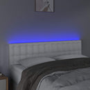 vidaXL fehér műbőr LED-es fejtámla 144 x 5 x 78/88 cm