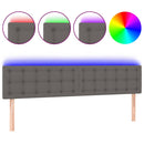 vidaXL szürke műbőr LED-es fejtámla 160 x 5 x 78/88 cm