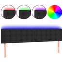 vidaXL fekete műbőr LED-es fejtámla 180 x 5 x 78/88 cm