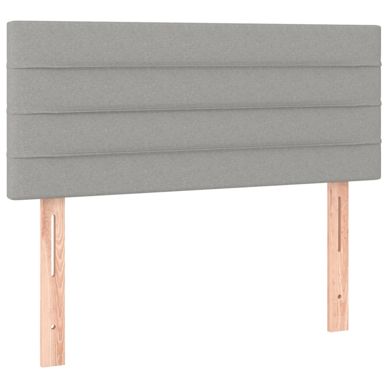 vidaXL világosszürke szövet LED-es fejtámla 80 x 5 x 78/88 cm