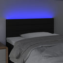 vidaXL fekete szövet LED-es fejtámla 80 x 5 x 78/88 cm