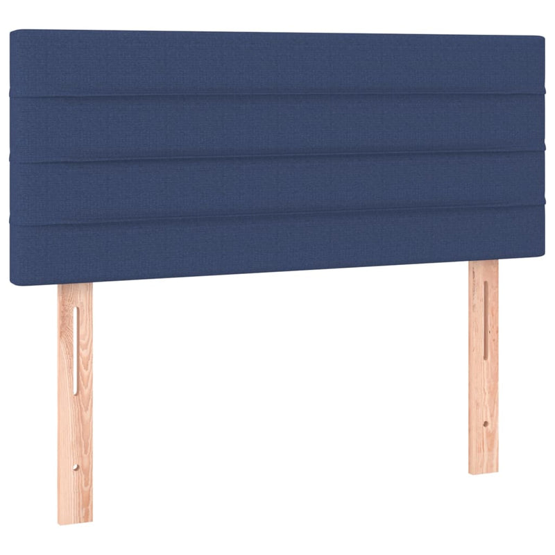 vidaXL kék szövet LED-es fejtámla 90x5x78/88 cm